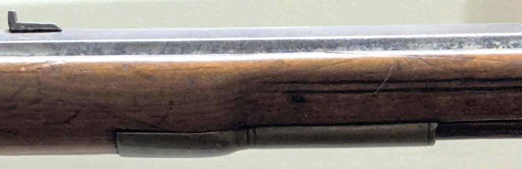 Ramrod entry pipe, Joseph Mills percussion rifle