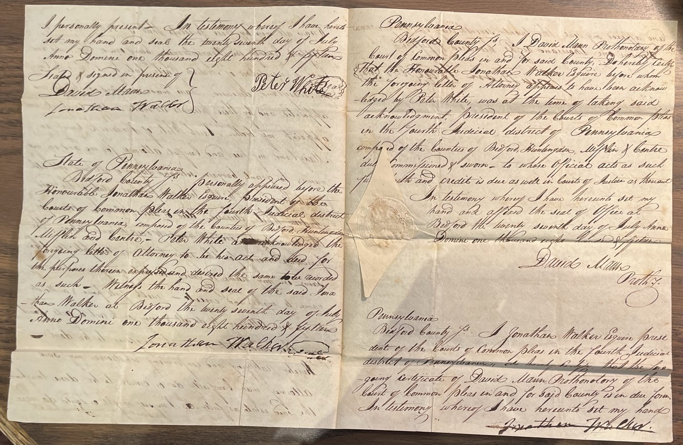 Pages 2 and 3 of the power of attorney.