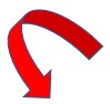 Image of an arrow to direct the viewer's attention to an important hyperlink.