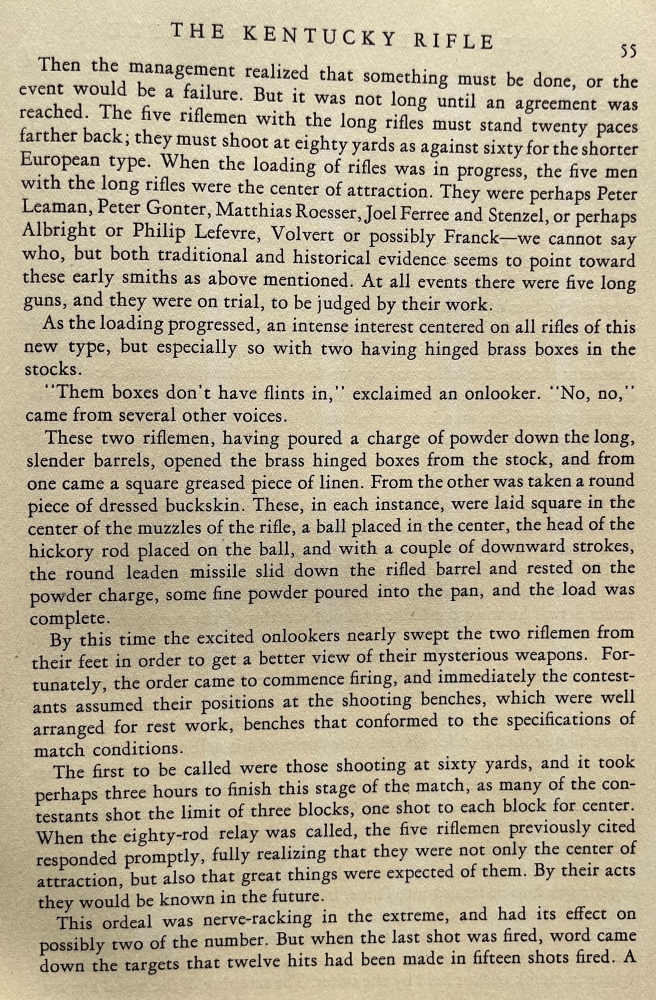 Continuation of the description of a very early American shooting contest that was attended by several riflemen.