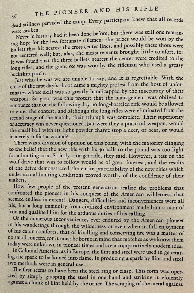 Conclusion of the description of an early American shooting contest that was won by a rifleman, helping to prove the superiority of rifled firearms in terms of accuracy.