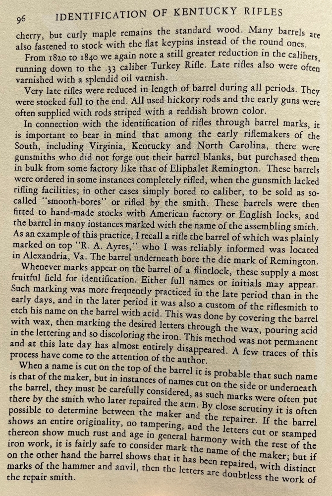 A discussion of maker's marks on the barrels of early American Long Rifles.