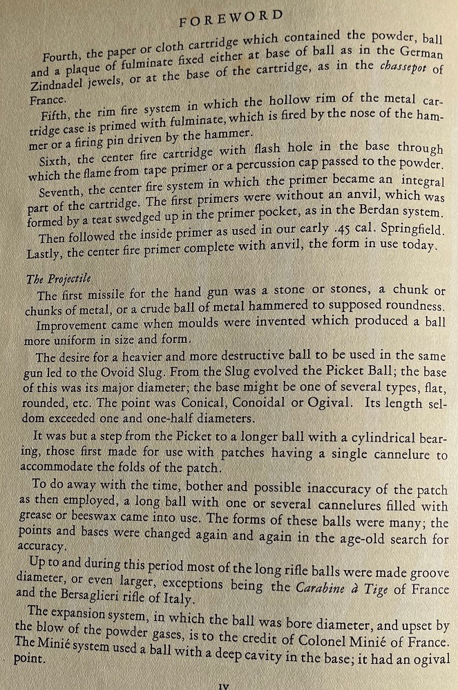  From Captain Foulke's Foreword to the book The Kentucky Rifle.