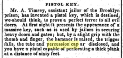 Percussion pistol key.