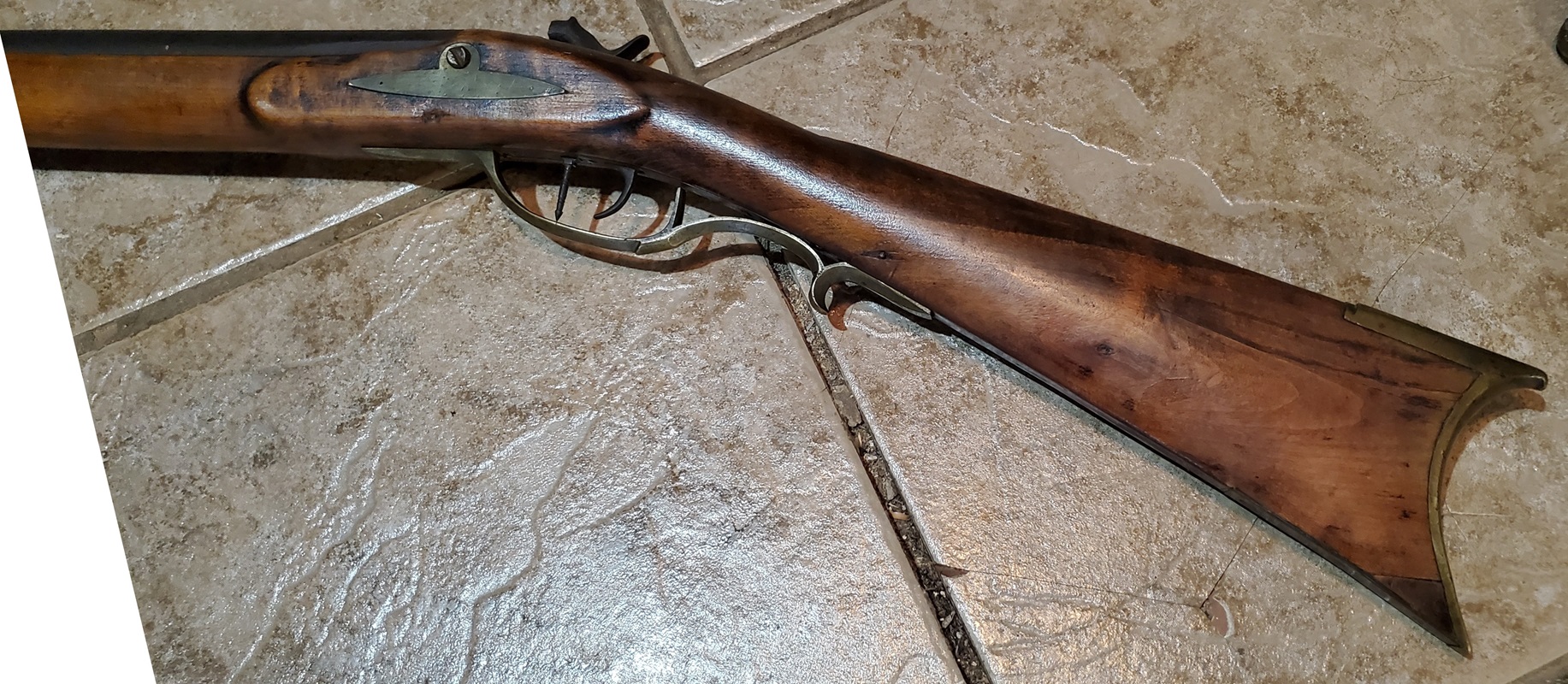 A view of the left-hand rear portion of the gun.