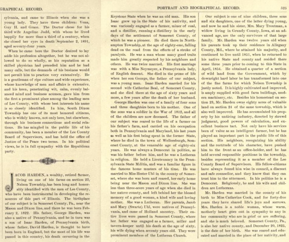 Pages 524-535, Portraits and Biographical Lee County Illinois