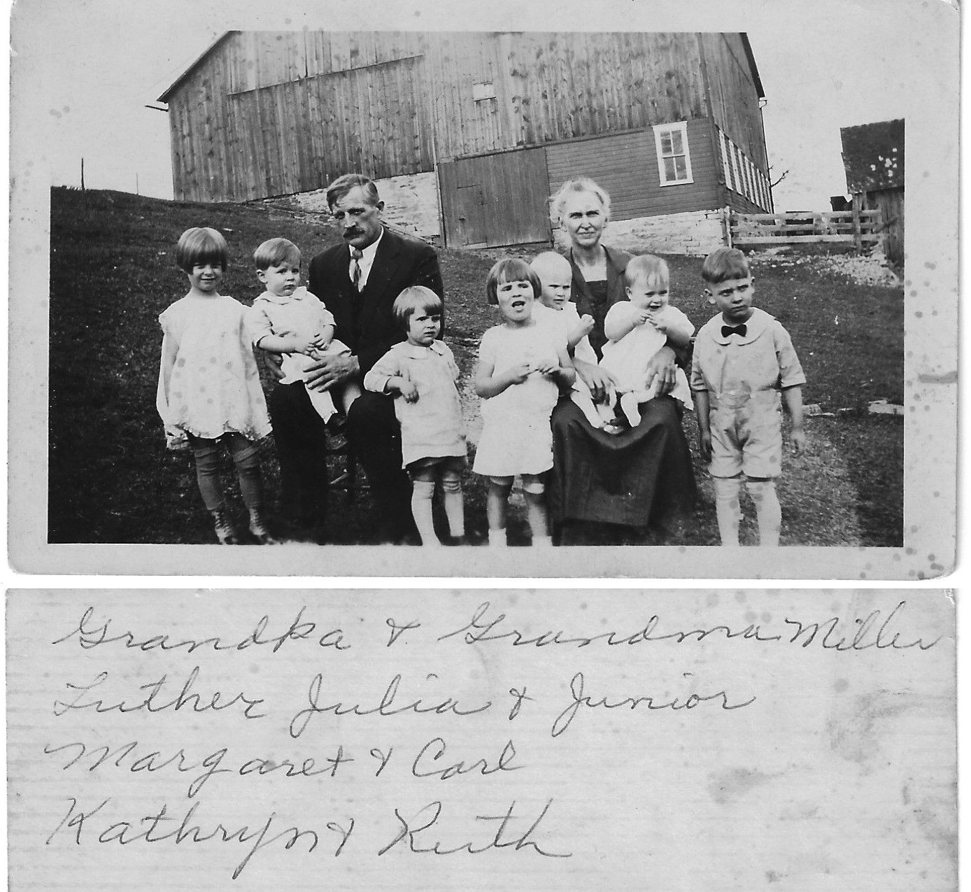 Harvey and Belinda with children.