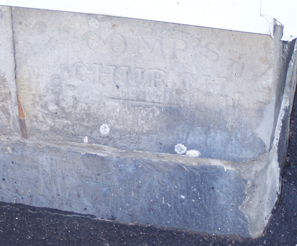 Comp's Church cornerstone, Somerset County PA