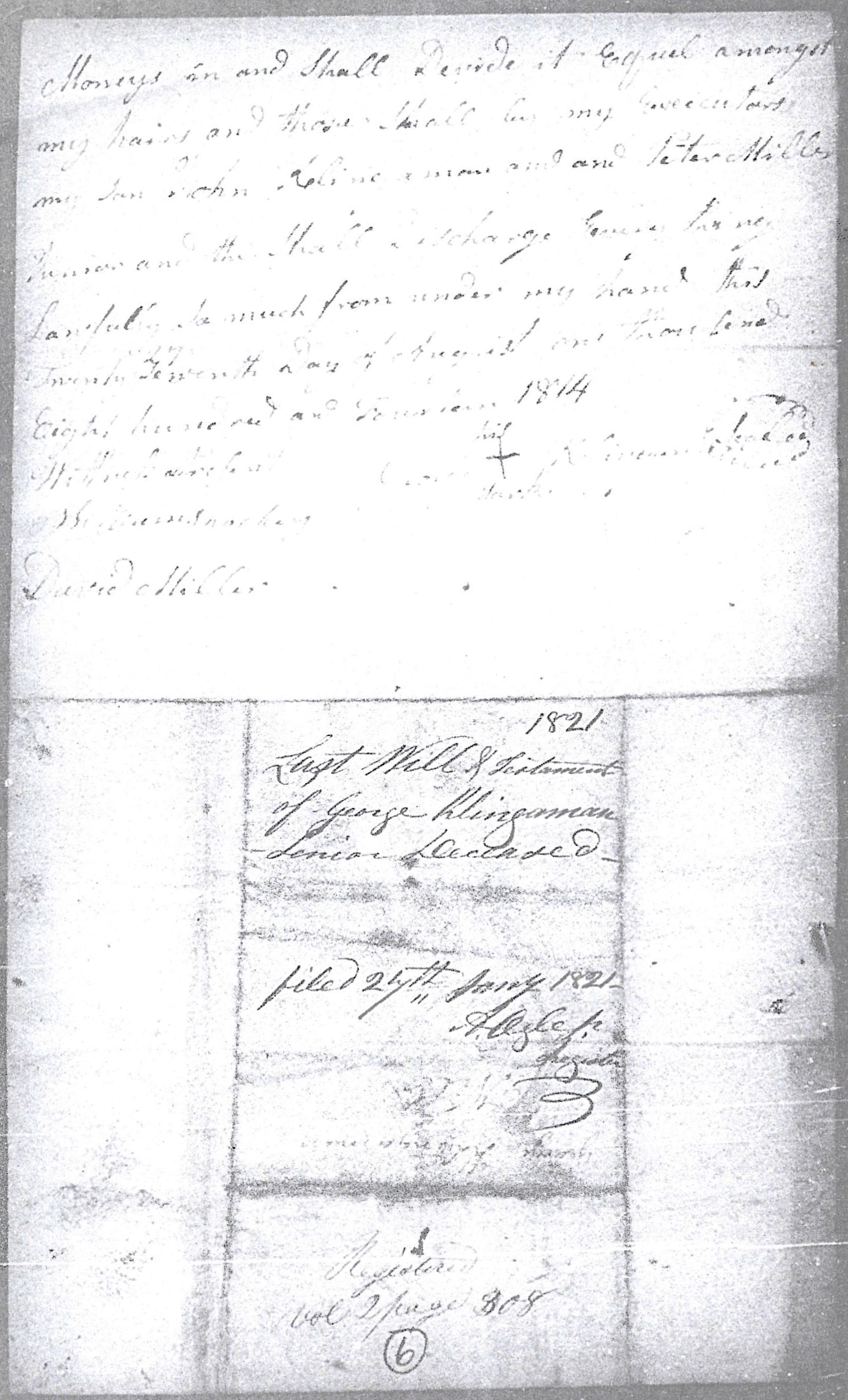 Page 002 will of George Klingaman, Sr.