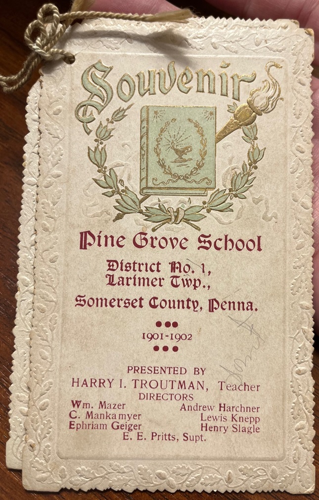 Pine Grove School page 1