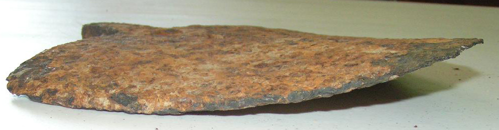 Shovel plow blade found on the former Alonzo Lepley farm in 2008