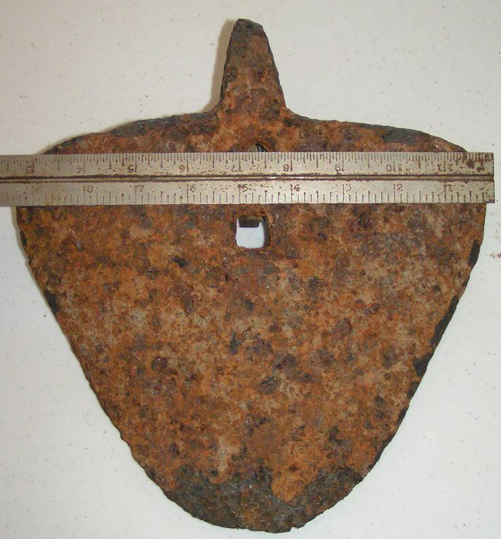 Shovel plow blade found on the former Alonzo Lepley farm in 2008
