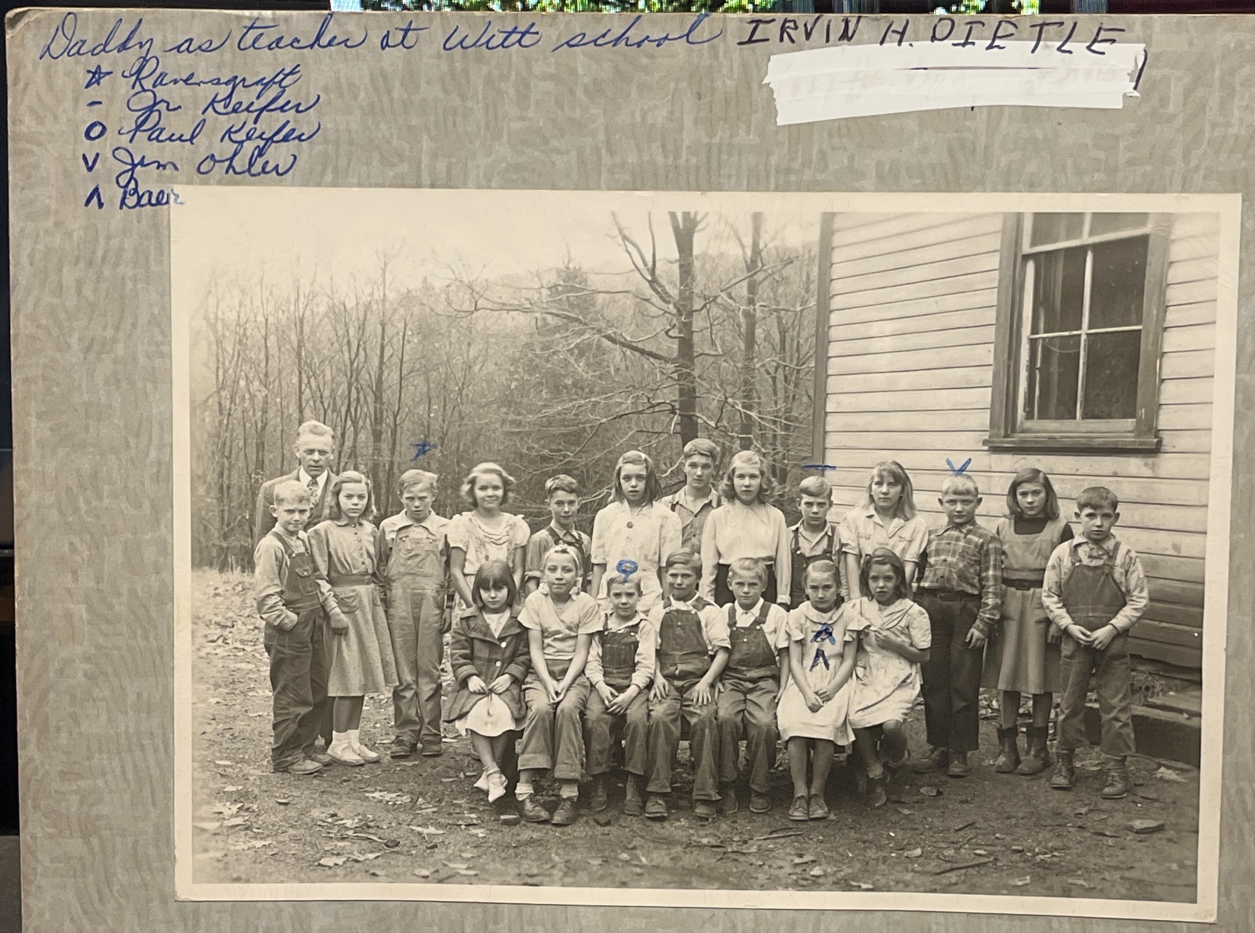 Class Photo, Witt School, Irvin Dietle teacher