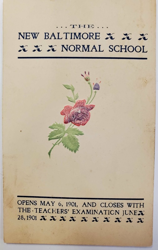 Normal School advertisement.