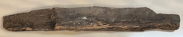 A piece of a log from the Washington's headquarters cabin.